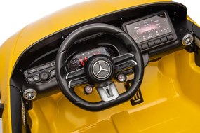 LEAN CARS Elektrické autíčko Mercedes AMG SL63 lakované, žlté