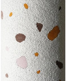 Biele detské kresielko z textílie buklé/ženilkové Terrazzo Cloud – Wigiwama