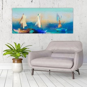 Obraz - Obraz krajiny, maľba (120x50 cm)