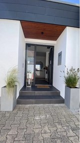 Kvetináč BLOCK, sklolaminát, výška 80 cm, betón design