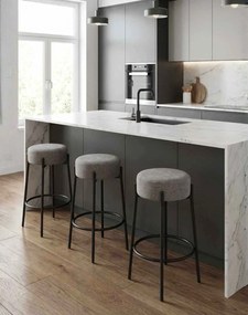 Jedálenská barová stolička Holly, sivá