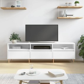 TV skrinka biela 150x30x44,5 cm kompozitné drevo 831268