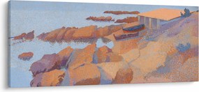 Obraz - Henri Edmond Cross, Calanque des Antibois, reprodukcia (120x50 cm)