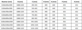 Mexen Roma, sprchovací kút 110 (dvere) x 70 (stena) cm, 6mm číre sklo, zlatý profil + slim sprchová vanička 5cm, 854-110-070-50-00-4010