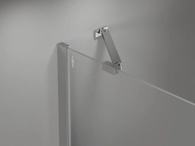 Mexen, Mexen Mist Duo sklápací sprchový kút 75 x 70 cm, priehľadný, chróm - 8A4-075-070-01-00