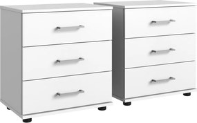 Set vysokých nočných stolíkov (2 ks) Cheep, biele