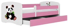 Detská postieľka Babydreams panda ružová II