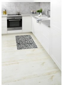 Sivá plastová kúpeľňová predložka 50x80 cm Sassi - Wenko