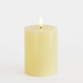 SIRIUS LED vosková sviečka Sille, svetložltá, 7,5 x 10 cm