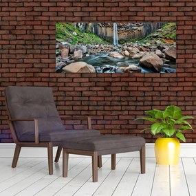 Obraz - Vodopád Svartifoss, Island (120x50 cm)