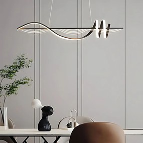 Toolight Toolight, závesné LED svietidlo 100 cm, 3000K, LHJ041-CP, čierna, OSW-50019