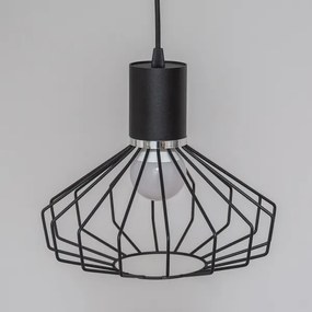 Luster na lanku SOLANO 3xE27/15W/230V čierna/lesklý chróm