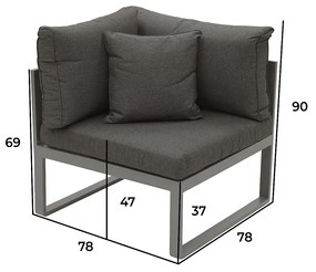 Deokork Hliníkový rohový diel TITANIUM