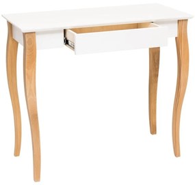 Biely písací stôl Ragaba Lillo, dĺžka 85 cm