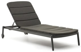 Čierne kovové záhradné ležadlo Marcona – Kave Home