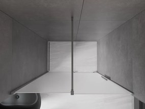 Mexen Velar, posuvné sprchové dvere do otvoru 150 cm, 8mm sklo námraza, grafit brúsený, 871-150-000-31-66