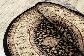 Okrúhly koberec ROYAL ADR model 521 čierny