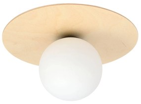 Stropné svietidlo Kenzo, okrúhle hnedá/biela 1-pl.