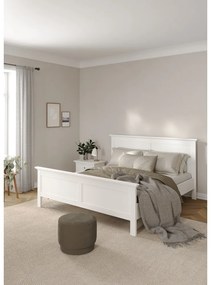 Biela dvojlôžková posteľ 160x200 cm Paris – Tvilum