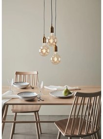 Závesné svietidlo v zlatej farbe Markslöjd Bronx 3L