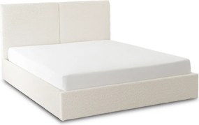Posteľ 160x200 MARSEILLA s úložným priestorom krémová buklé