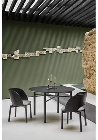 Čierny okrúhly jedálenský stôl Teulat Junco, ø 120 cm