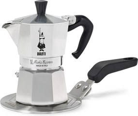 Kávovar na moka kávu Bialetti Moka Express, 130 ml, strieborný