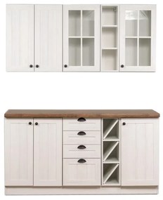 Kuchynská linka PROVENCE  160, sosna andersen/porterhouse tmavý.