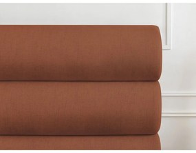 Oranžová čalúnená dvojlôžková posteľ s úložným priestorom s roštom 160x200 cm Jagna – Bobochic Paris