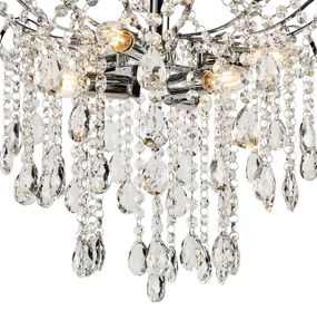 Brilagi - Prisadený luster CRYSTAL 6xE14/60W/230V lesklý chróm