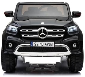 RAMIZ ELEKTRICKÉ AUTÍČKO MERCEDES X-CLASS - LCD - NELAKOVANÉ - ČIERNE - 4x45W - 2x12V/7Ah - 2023