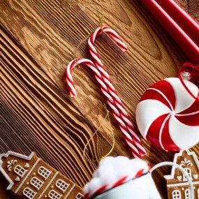 Závesná vianočná dekorácia TWINKLE Candy Cane XM24 714214 (6 ks)