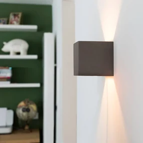 Priemyselná nástenná lampa betónová - Box