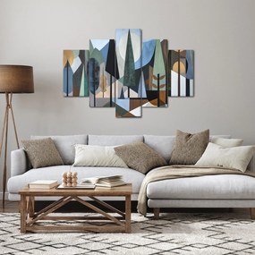 Obraz - Prírodná geometrická abstrakcia II. (150x105 cm)