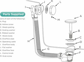 Erga Pureline, vaňová odtoková a prepadová súprava, dĺžka 800 mm, bowden, chrómová, ERG-V08-PURELINE-SIPHON80-CR