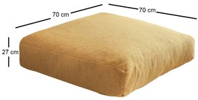 Polštář na podlahu DOKUMA hořčicový