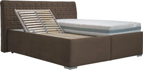 Posteľ Rita 180x200 cm, hnedá látka