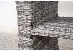 Doppler LIMA sivá - polohovacie ratanové sedenie