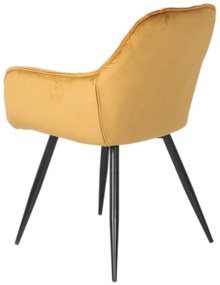 DIZAJNOVÁ STOLIČKA DIANE ZAMAT HORČICOVÁ LÁTKA