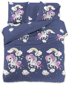 Detské obliečky z mikrovlákna UNICORN modré Rozmer obliečky: 70 x 80 cm | 140 x 200 cm