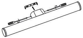 Top Light - LED Kúpeľňové osvetlenie zrkadla MADEIRA LED/8W/230V 40 cm IP44