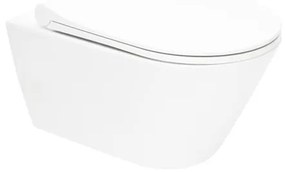 Wc závesné Glacera Ava so zadným odpadom S100314, 1 ks