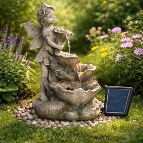 Záhradná solárna fontána BestBerg SF-23 / polyresin / 45 x 34 x 61 cm