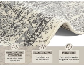 Sivo-krémový koberec Hanse Home Celebration Plume, 160 x 230 cm