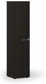Úzka kancelárska skriňa PRIMO WOOD, 1781 x 400 x 420 mm, wenge