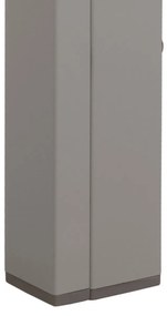 Záhradný stôl HWC-N40, hliník, 140x80cm - svetlo sivá