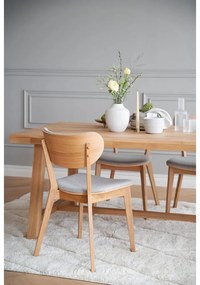 Jedálenský stôl z brúseného dubového dreva Rowico Brooklyn, 170 x 95 cm