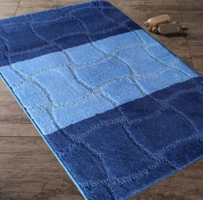 Sada kúpeľňových koberčekov Montana Sariyer XL Blue