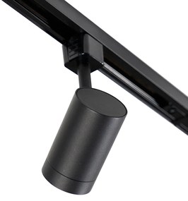 Inteligentný koľajnicový systém čierny 1-fázový 10-svetiel vrátane Wifi GU10 - Jeana