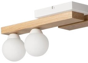Luster na lanku CORTINA 2xE27/15W/230V + 2xG9/5W/230V biela/dub